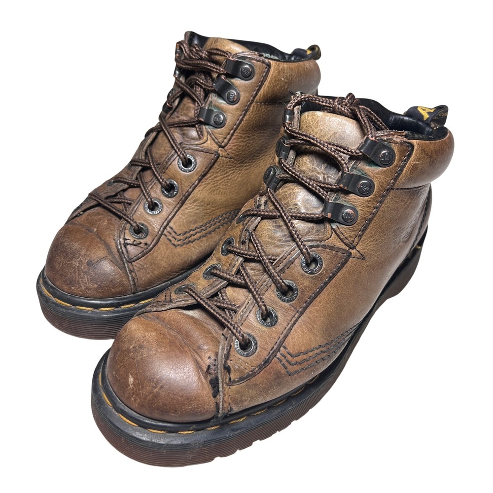 Vintage Dr Martens 8287 US 7 UK 5 Brown Leather Made England Gorpcore 90s Unisex